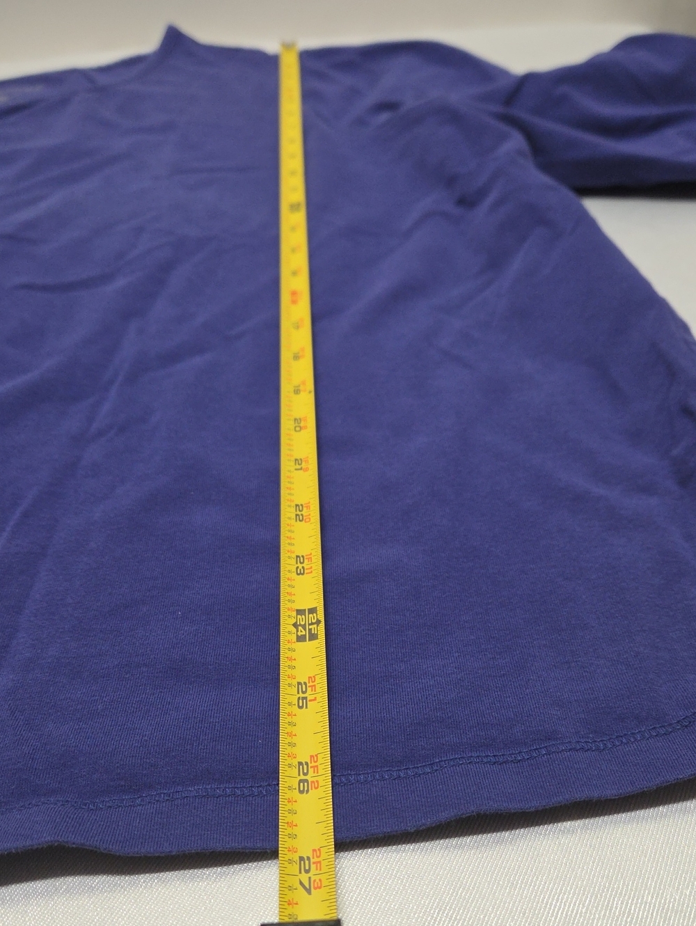 Catherine's Suprema Collection Plus Size 3x Indigo Blue/purple Top Stretchy - Picture 6 of 7